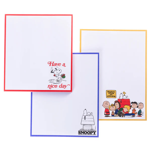 Peanuts® 75th Anniversary Set of 3 Notepads