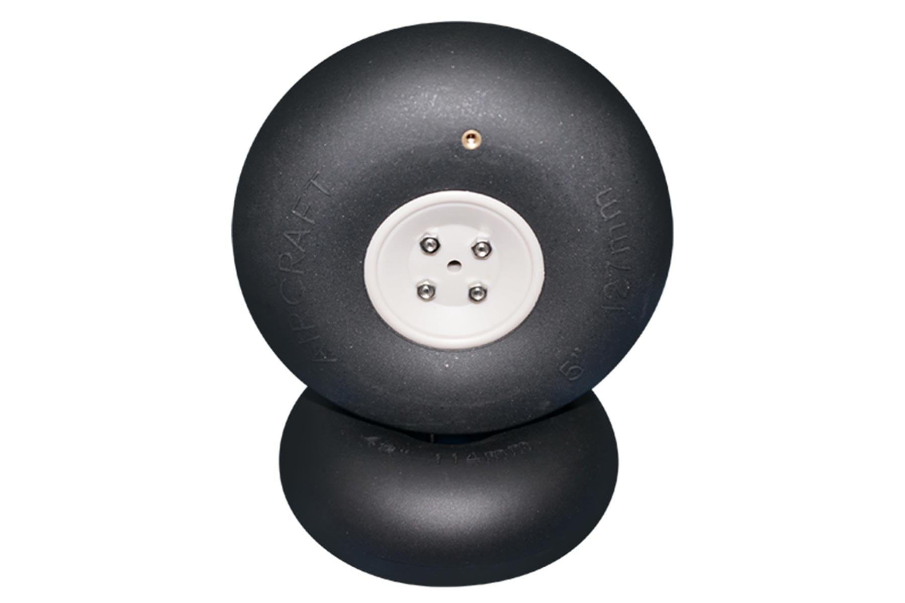 BenchCraft 127mm (5") x 46mm Inflatable Rubber Wheel for 4.1mm Axle