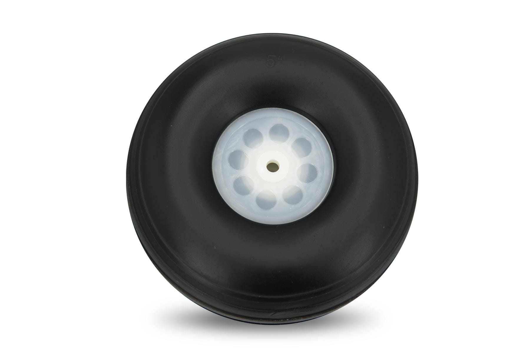 BenchCraft 127mm (5") x 46mm Treaded Polyurethane Wheel for 5mm Axle