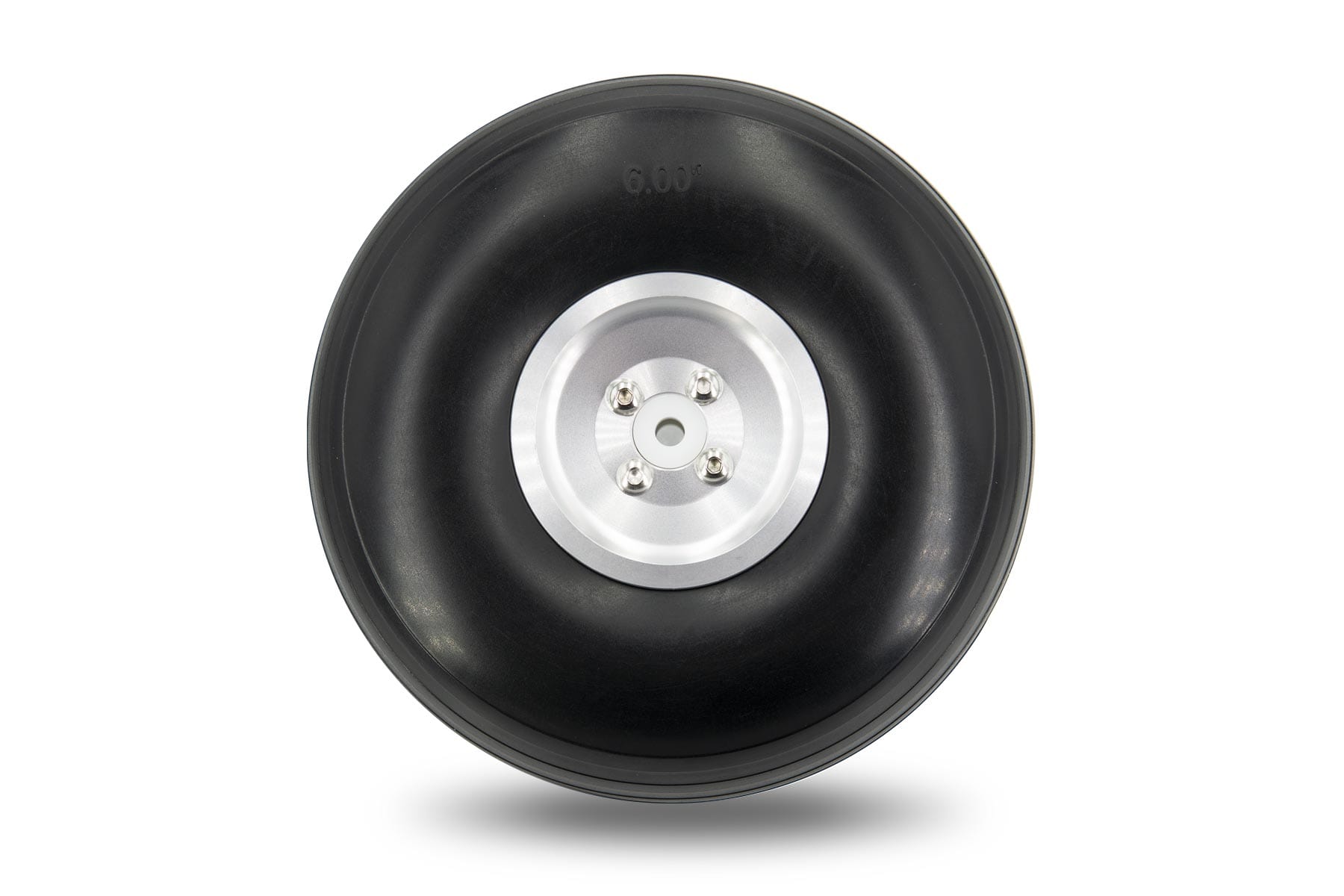 BenchCraft 152mm (6") x 54mm Treaded Polyurethane Wheel w/ Aluminum Hub for 6mm Axle
