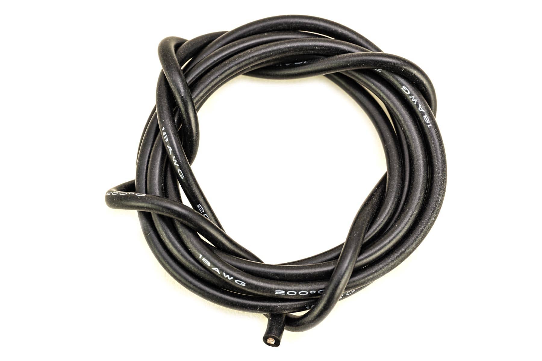 BenchCraft 18 Gauge Silicone Wire - Black (1 Meter)