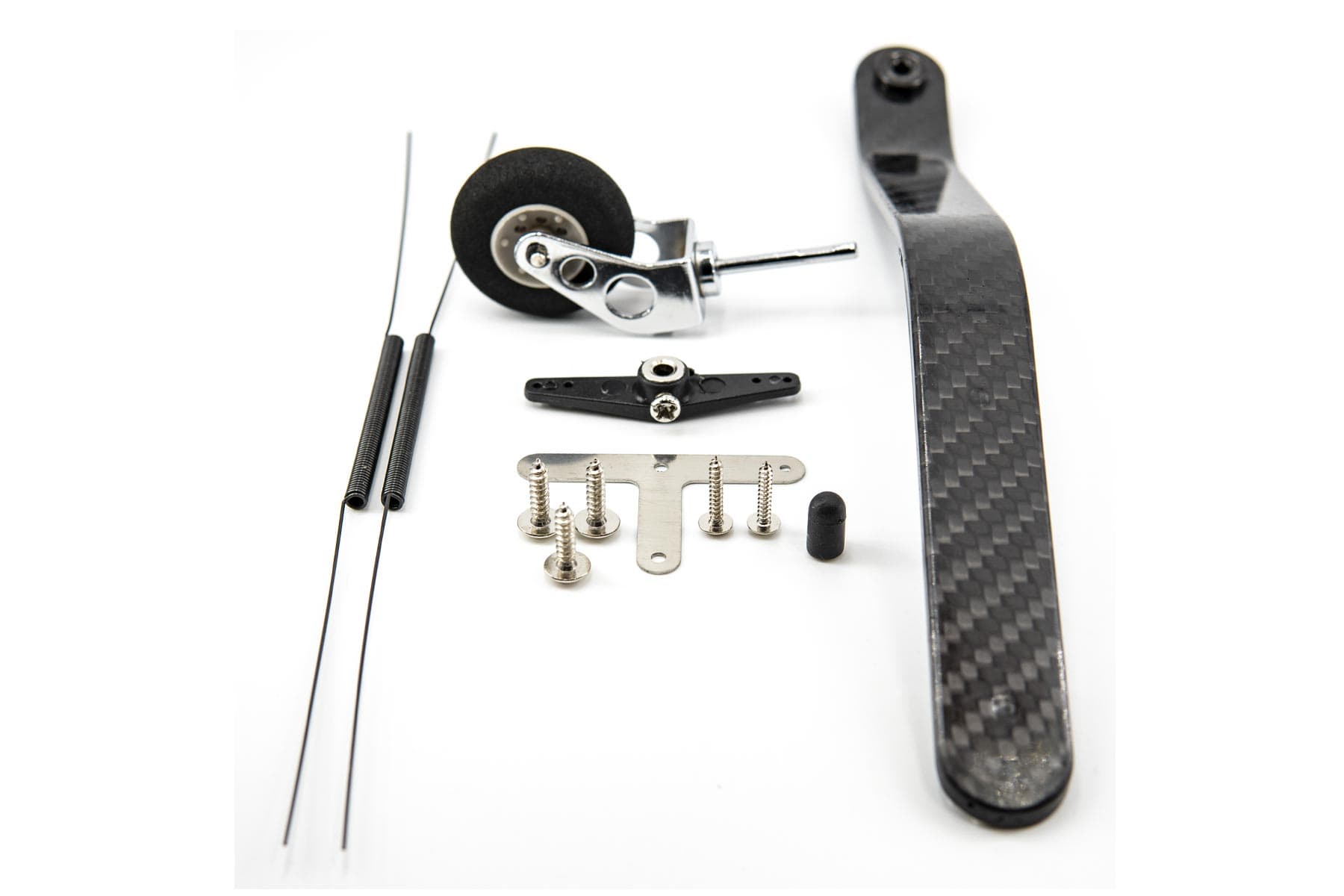 BenchCraft 190mm Carbon Fiber Tail Landing Gear Assembly w/ 30mm Wheel