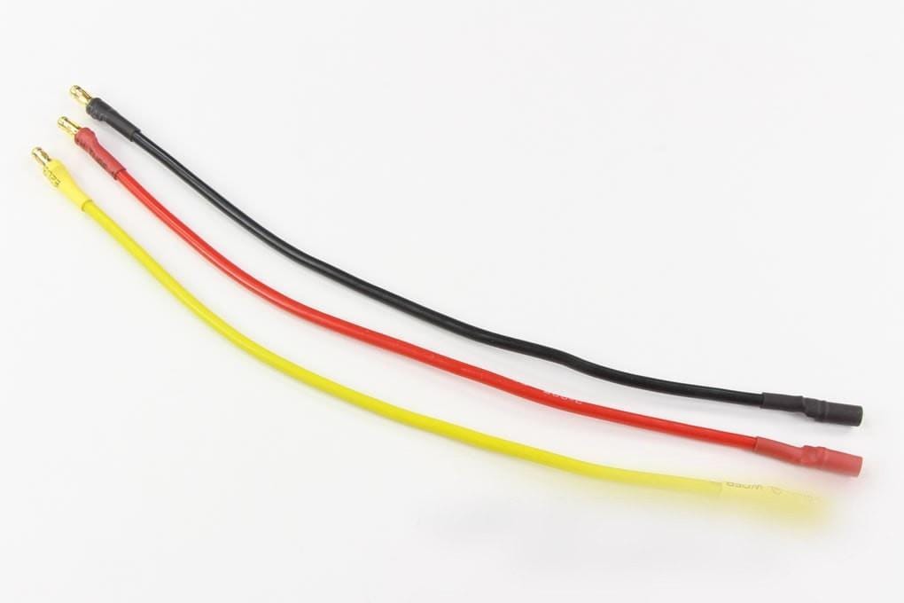 BenchCraft 200mm (8") Motor Extensions with 3.5mm Bullet Connectors (3 Pack)