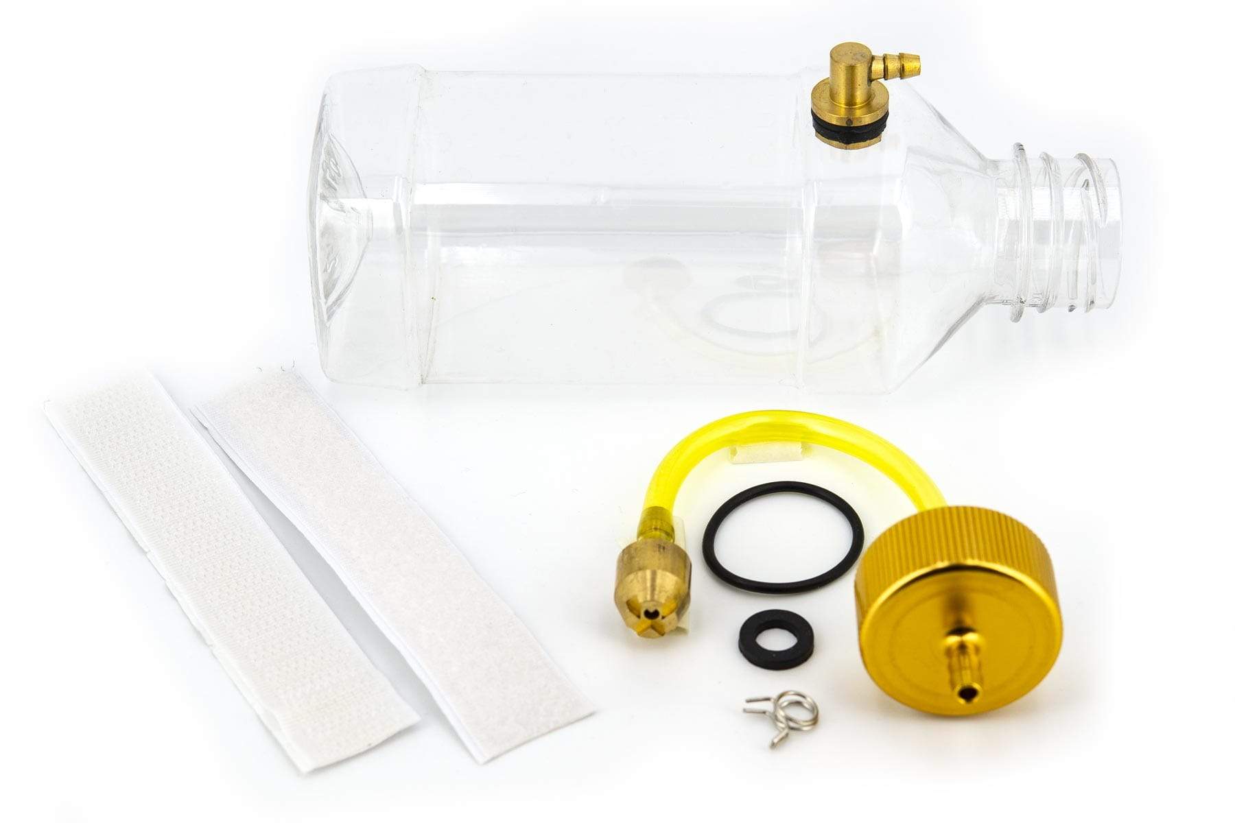 BenchCraft 260mL (9oz) Transparent Fuel Tank and Aluminum Fitting Set