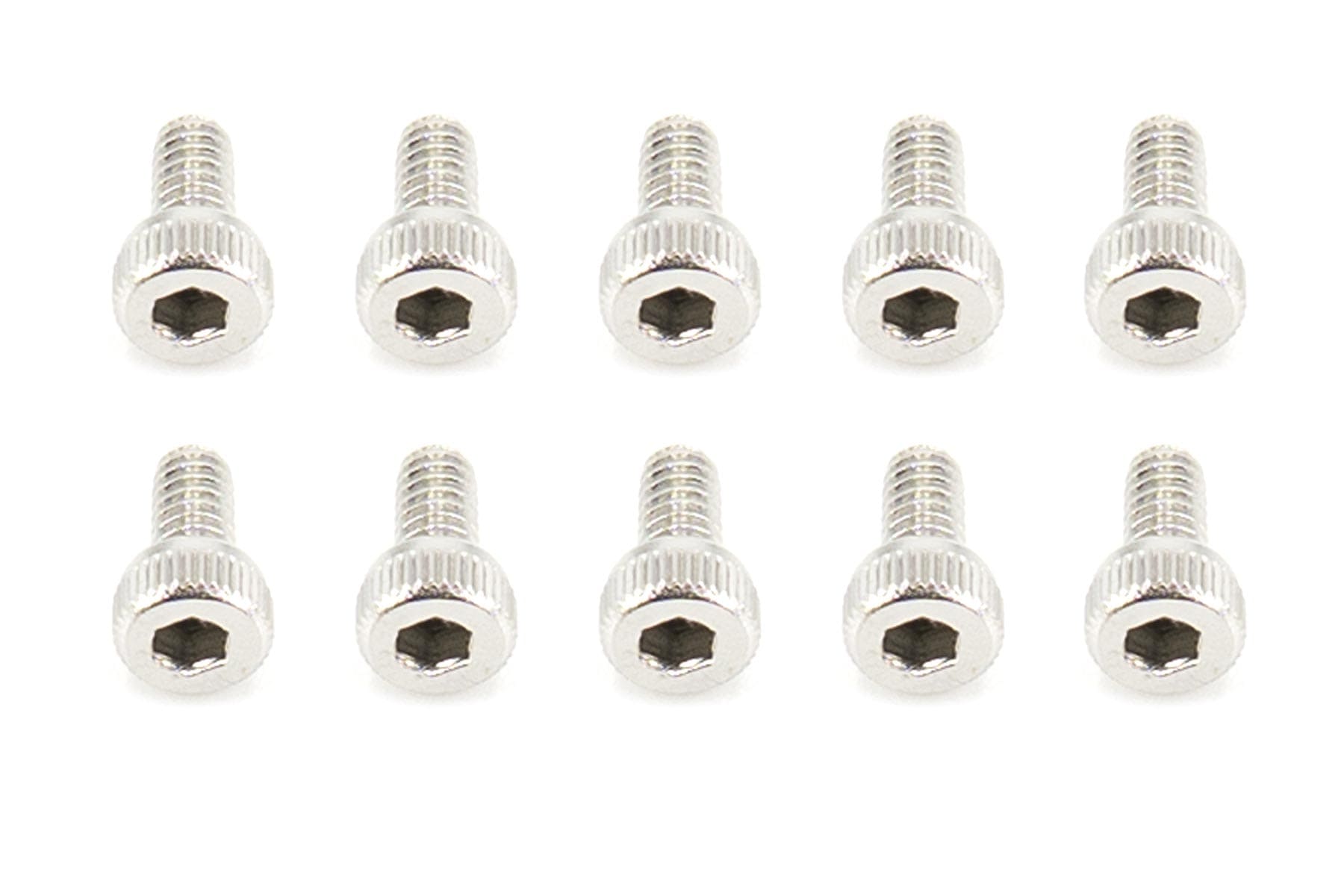 BenchCraft 2mm x 4mm Stainless Steel Machine Hex Screws (10 Pack)