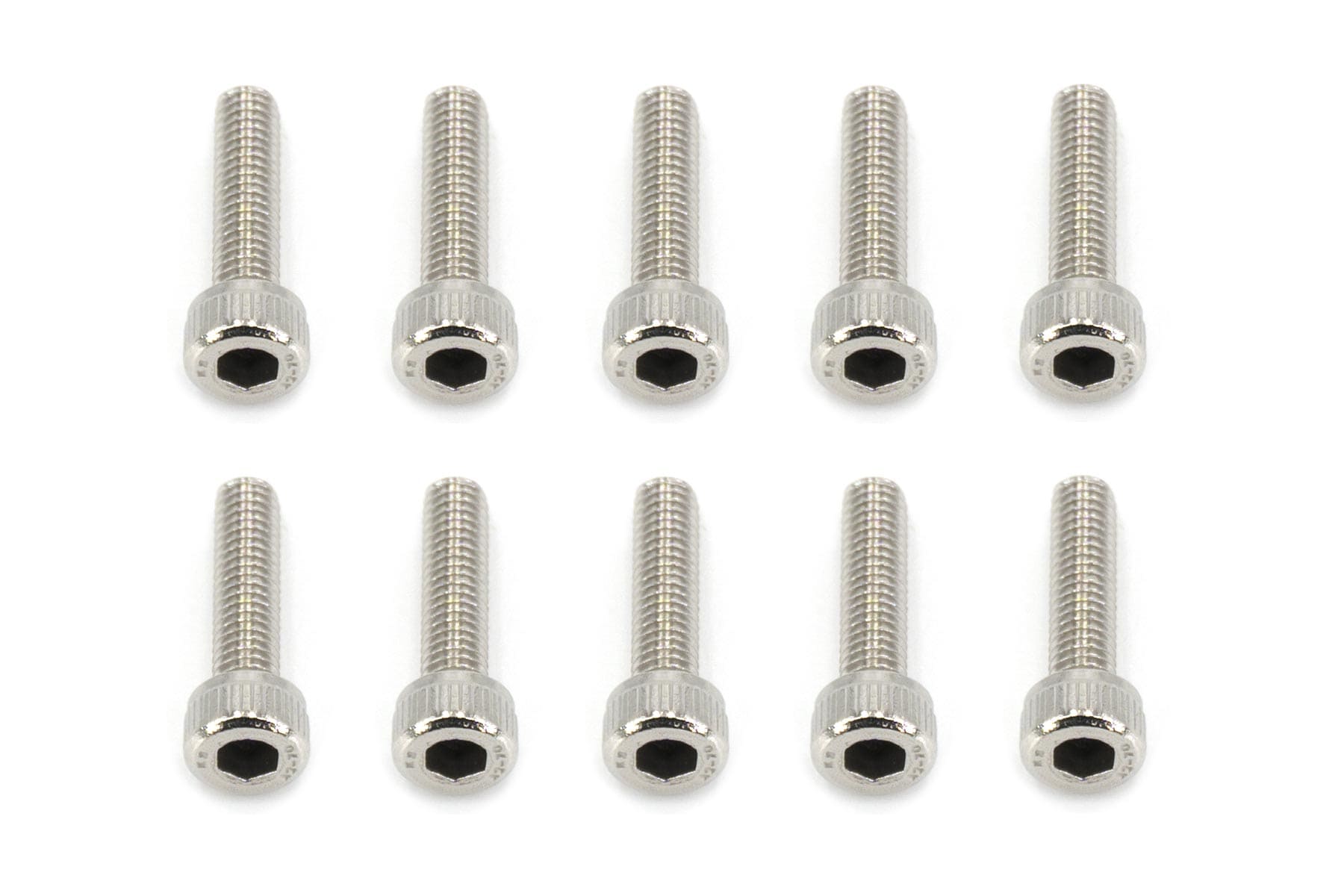 BenchCraft 3mm x 12mm Stainless Steel Machine Hex Screws (10 Pack)