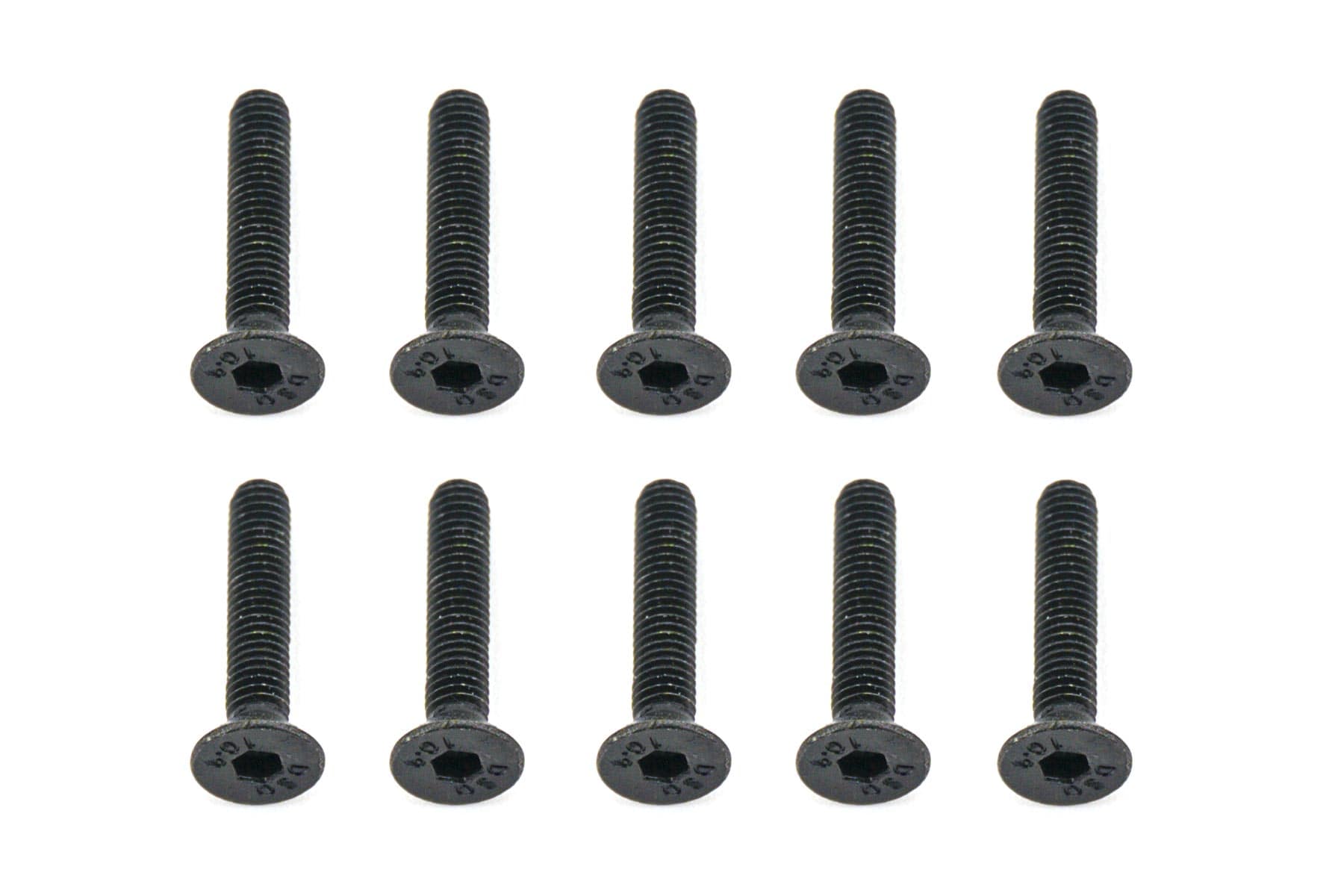 BenchCraft 3mm x 16mm Countersunk Machine Hex Screws (10 Pack)