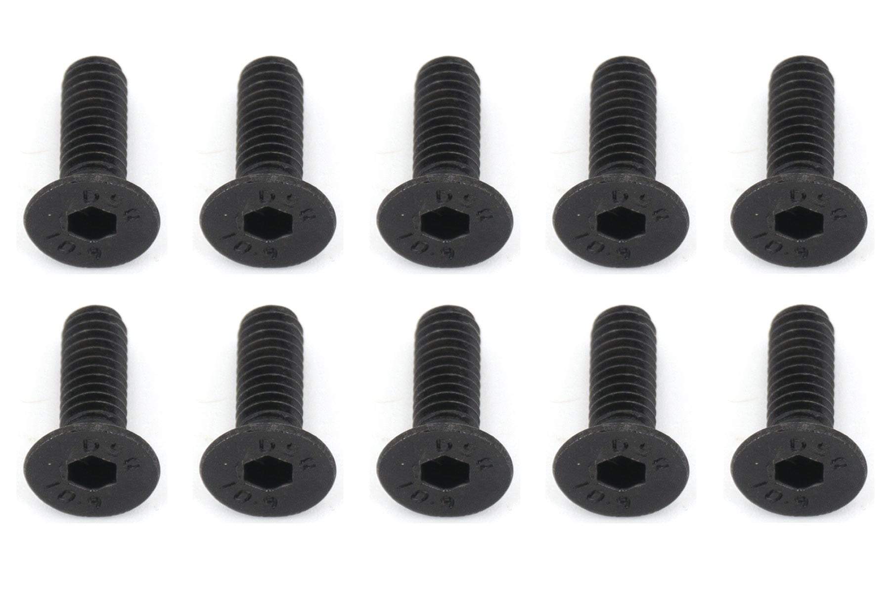 BenchCraft 4mm x 12mm Countersunk Machine Hex Screws (10 Pack)