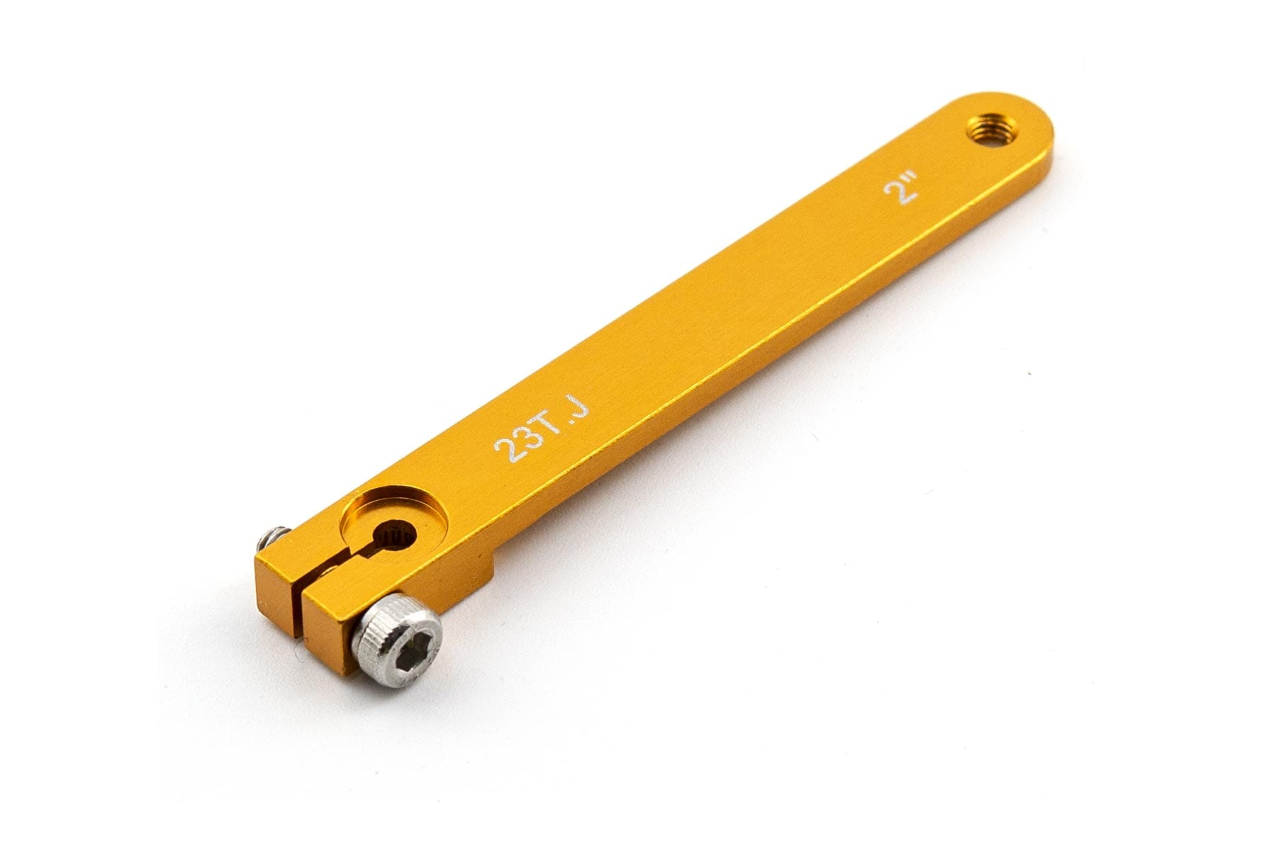 BenchCraft 51mm (2") Aluminum 23T JR Servo Arm - Yellow