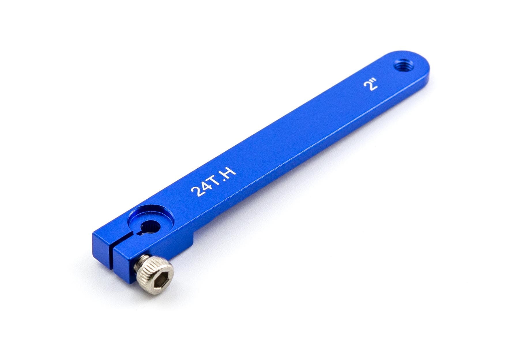 BenchCraft 51mm (2") Aluminum 24T Hitec Servo Arm - Blue