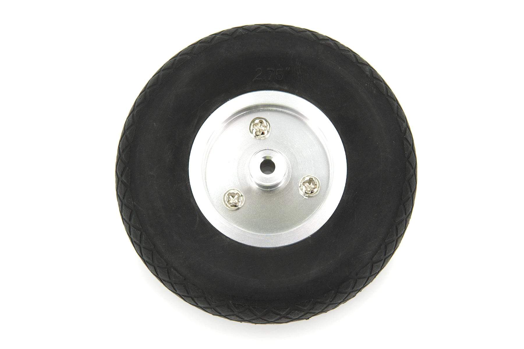 BenchCraft 70mm (2.75") x 23mm Solid Rubber Wheel w/ Aluminum Hub for 3.5mm Axle
