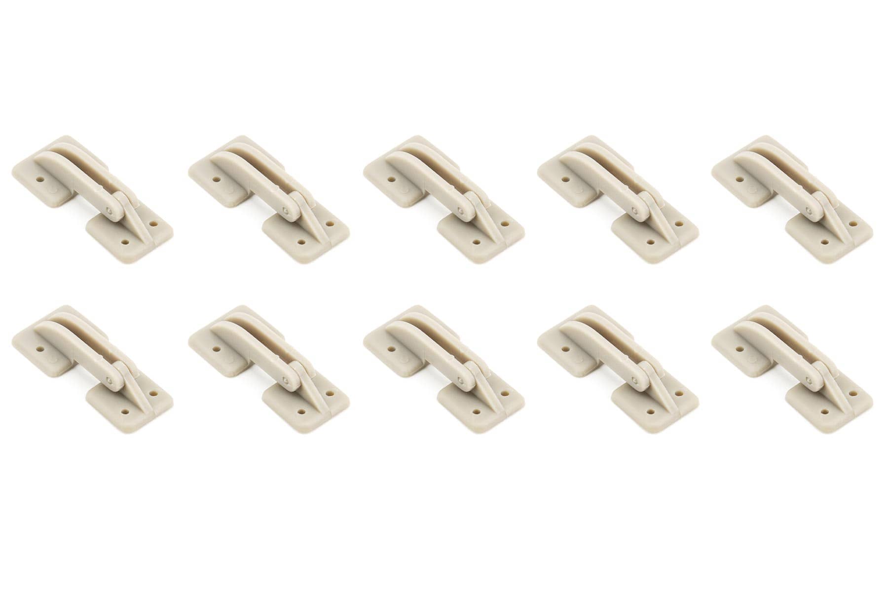 BenchCraft Hatch Hinges - Grey (10 Pack)