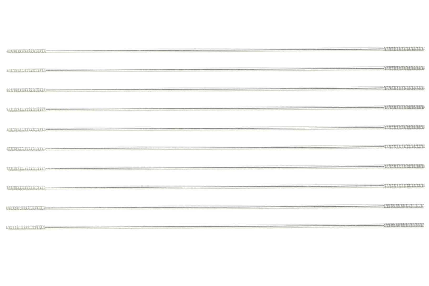 BenchCraft M3 x 300mm Stainless Steel Threaded Pushrods (10 Pack)