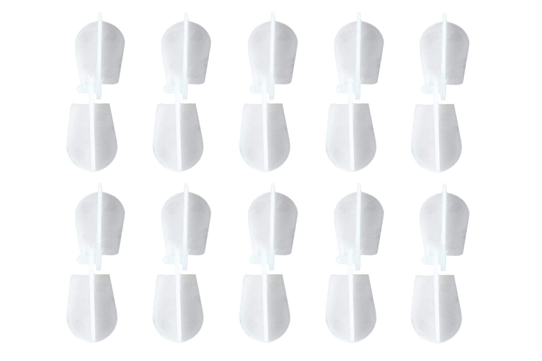 BenchCraft Micro Hinges - White (10 Pack)