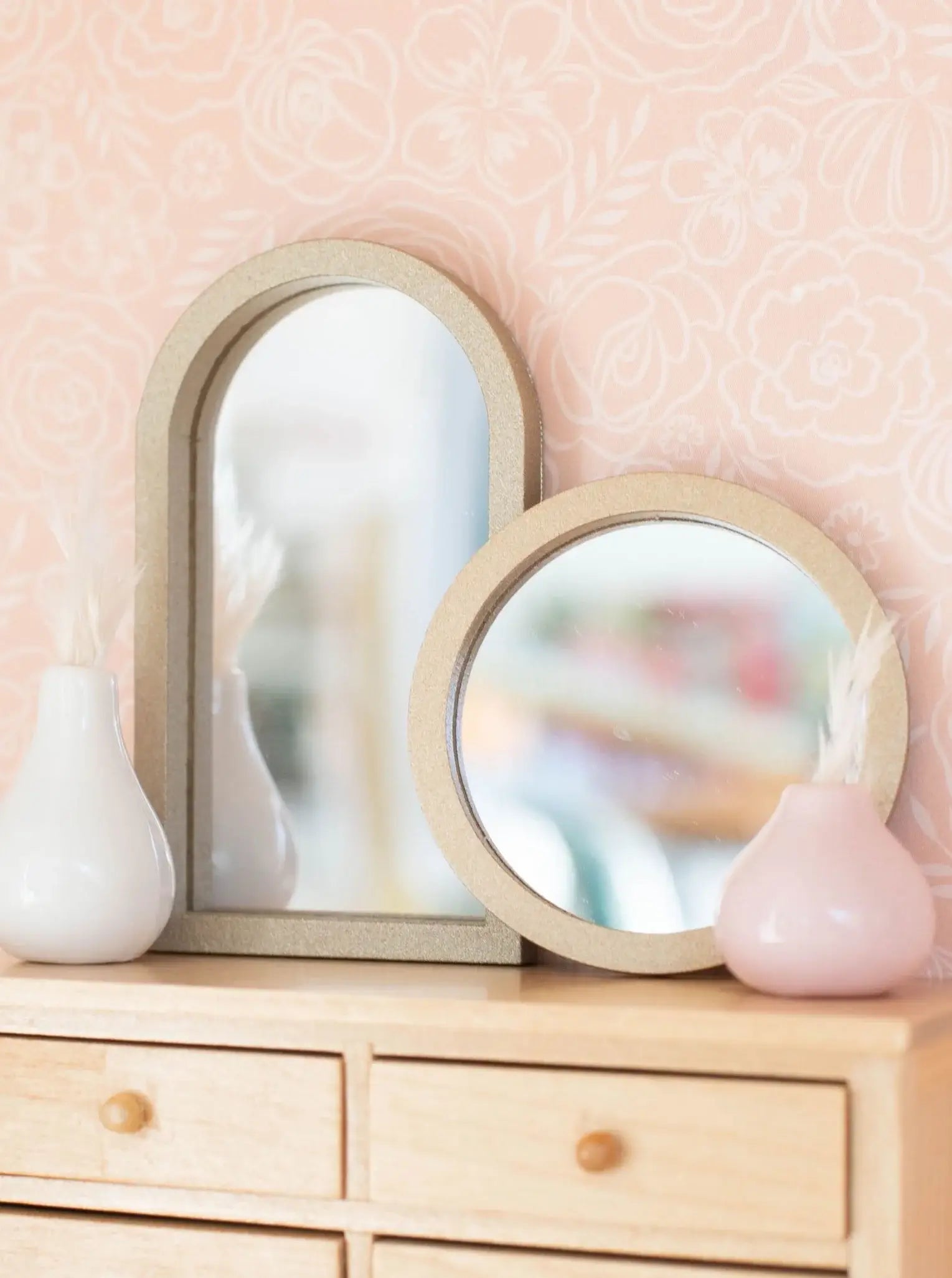 Dollhouse Gold Frame Mirror | Arch