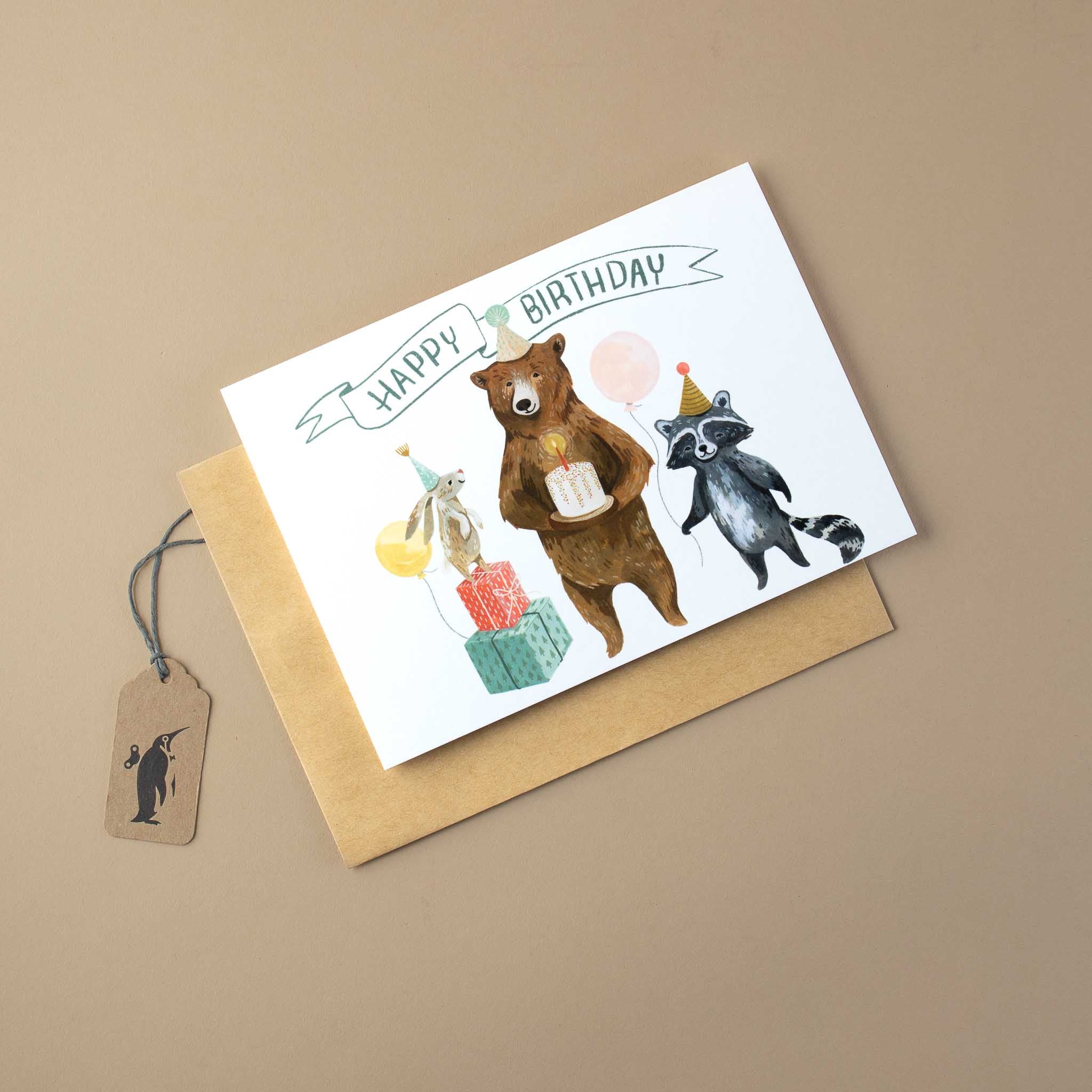 Birthday Bear Greeting Card