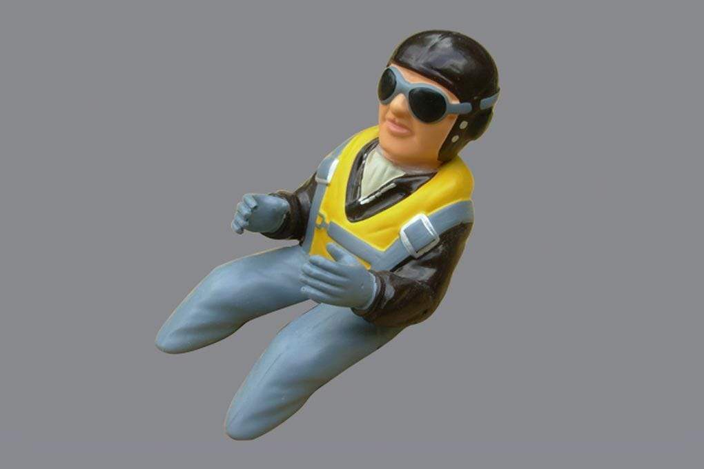 Black Horse 134mm (5.2") WWII Pilot Figure