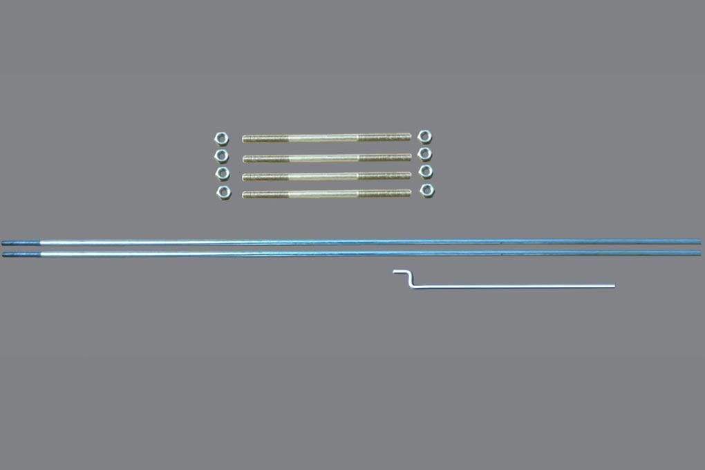 Black Horse 2240mm PZL-104 Wilga Pushrod and Linkage Set