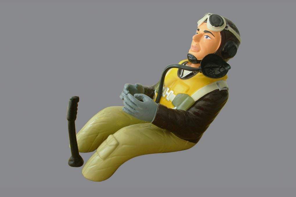 Black Horse 172mm (6.7") WWII Pilot Figure