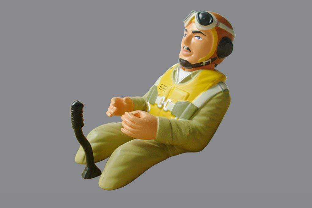 Black Horse 140mm (5.5") WWII Pilot Figure