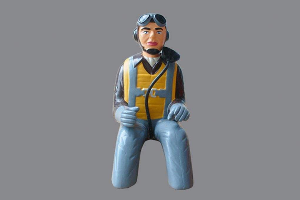 Black Horse 212mm (8.3") WWII Pilot Figure