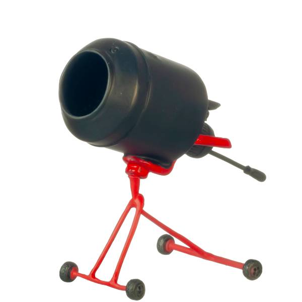 Black Dollhouse Miniature Cement Mixer