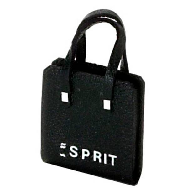 Black Dollhouse Miniature Espirt Handbag