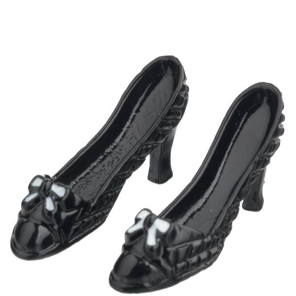 Black Dollhouse Miniature High Heels