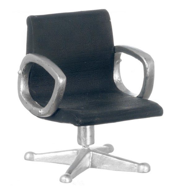 Black Eames Dollhouse Miniature Office Chair
