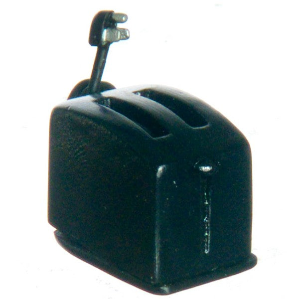 Black Dollhouse Miniature Toaster