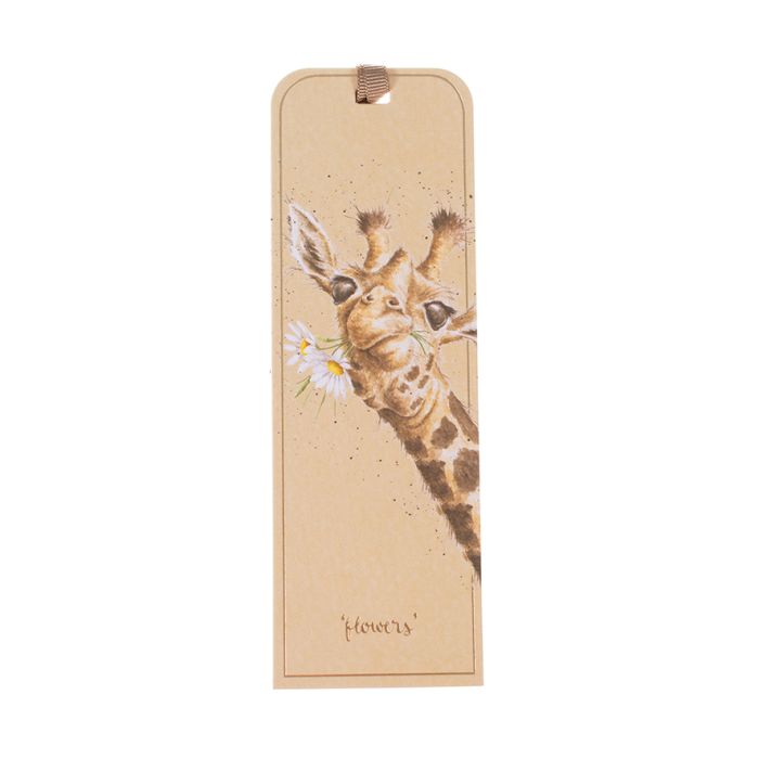 Flowers' Giraffe Bookmark