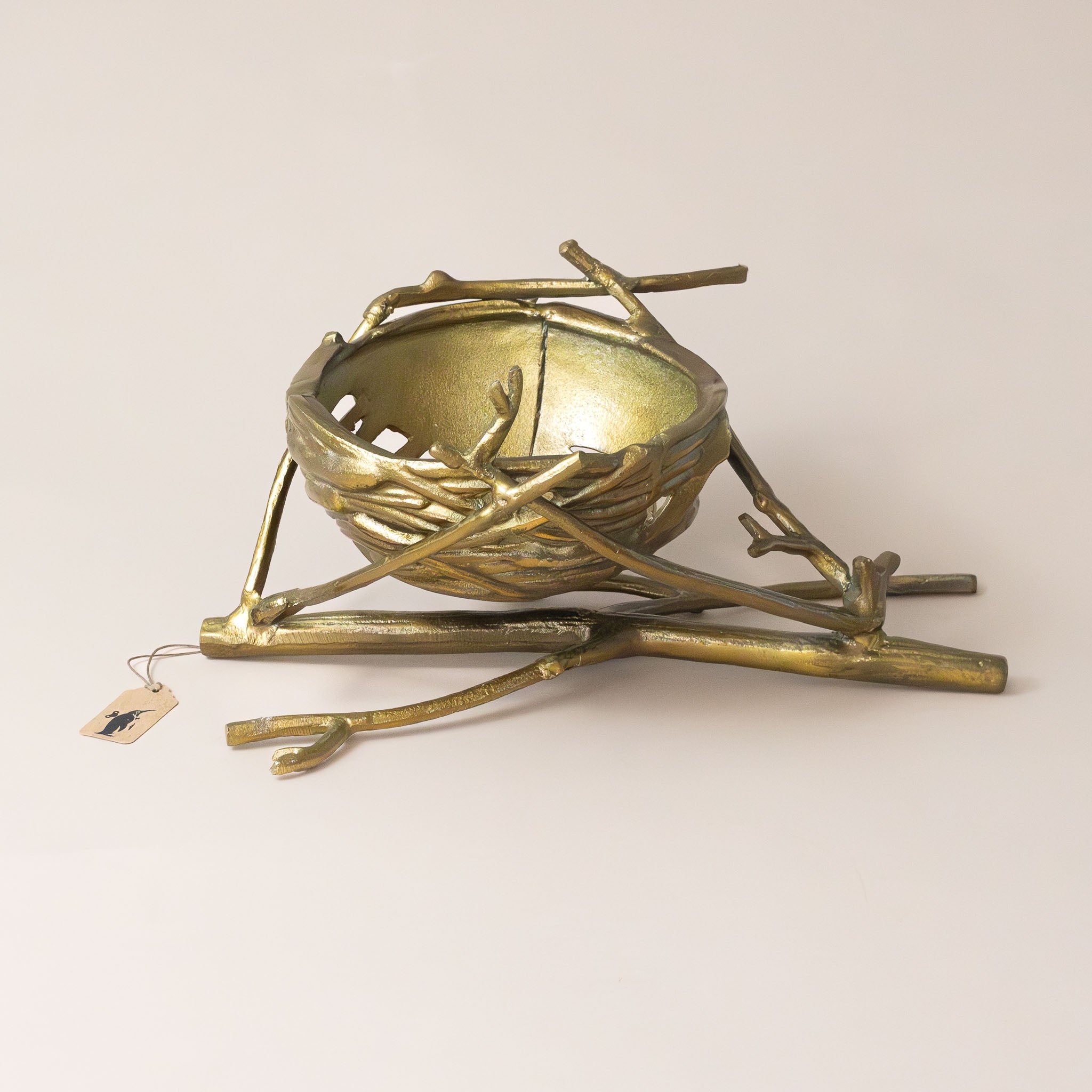 Brass Dish Centerpiece | Casted Nest