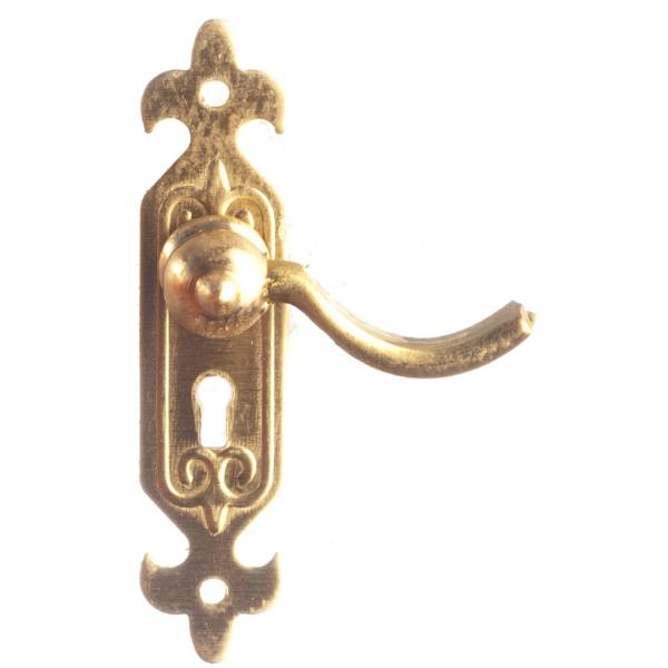 Brass Dollhouse Miniature Door Lever