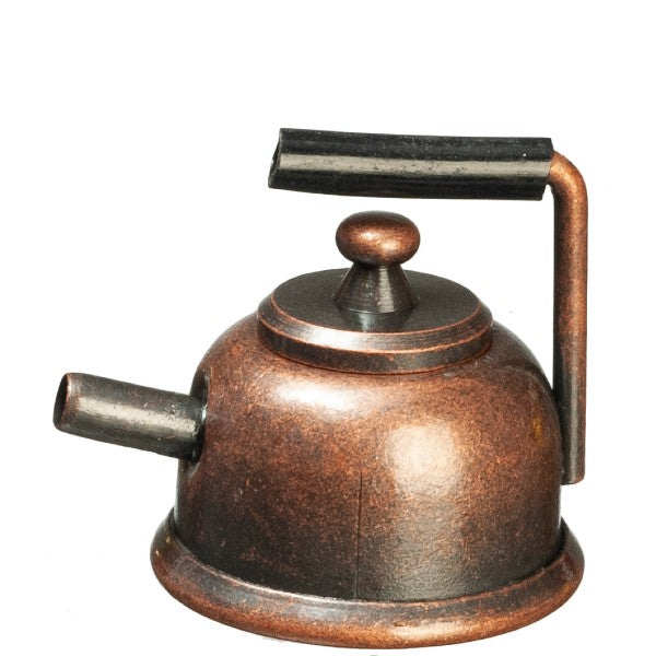 Antique Bronze Dollhouse Miniature Teapot