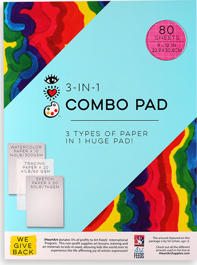 3-in-1 Combo Pad, 9" x 12"
