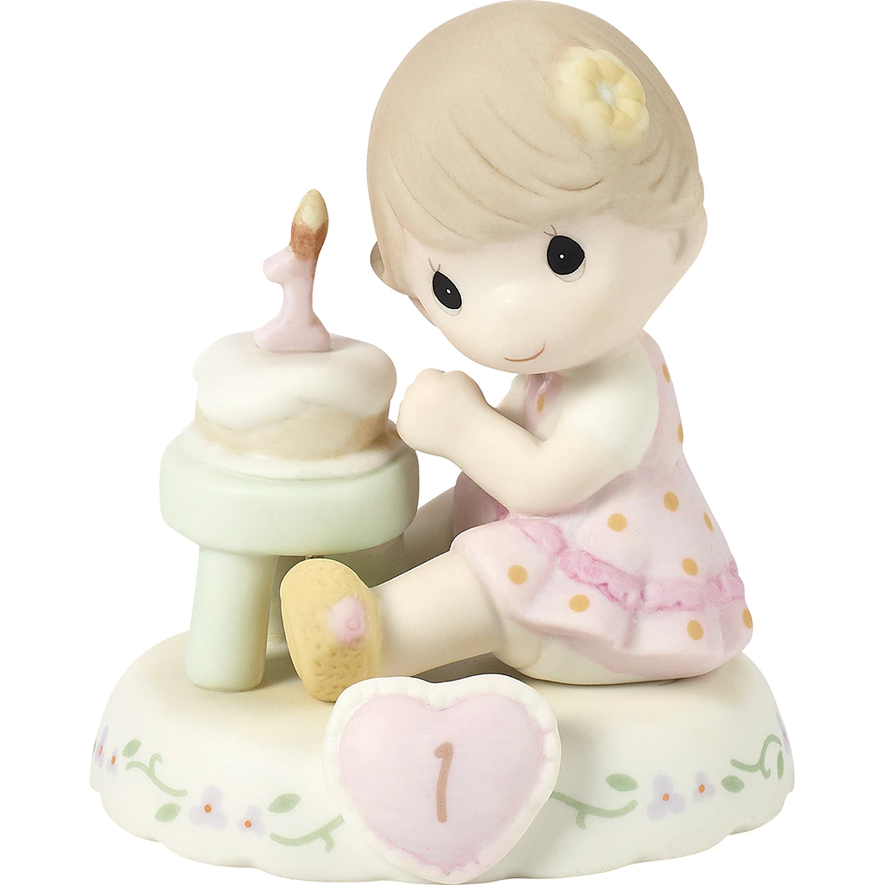 Precious Moments Age 1 Girl Figurine - Brunette