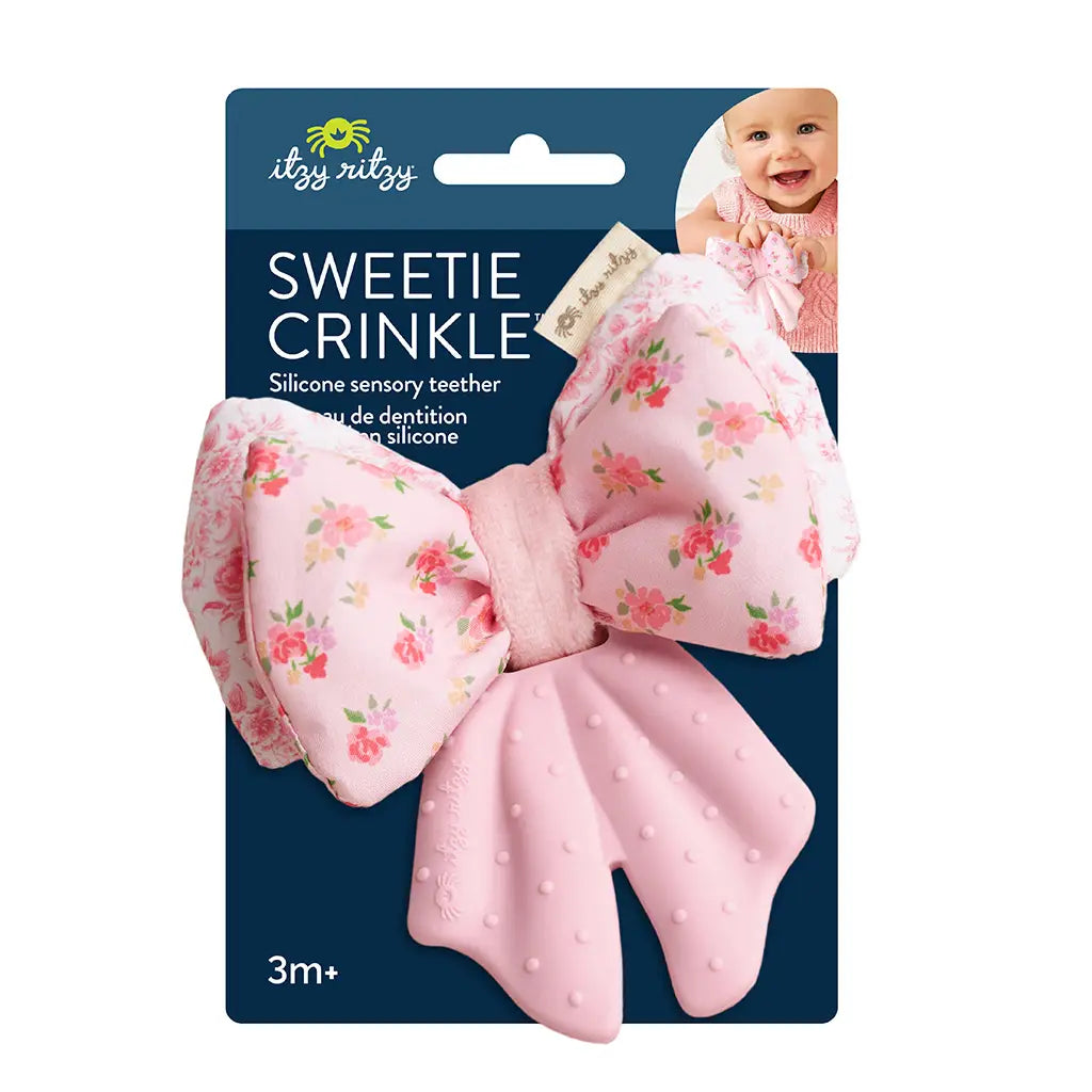 Sweet Crinkle Teether Bow