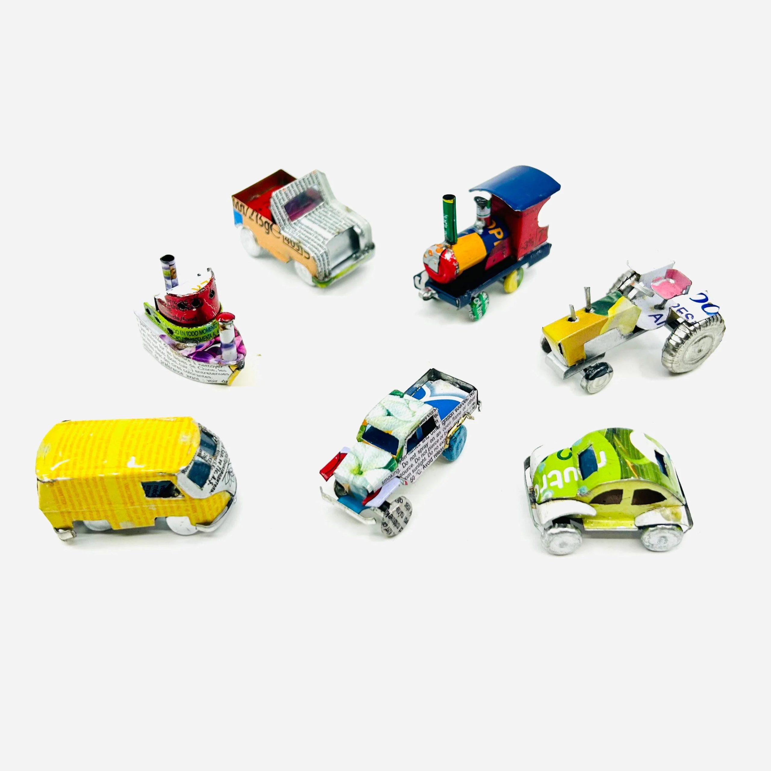 *NEW* Miniature tin can Cars & Boats - assorted