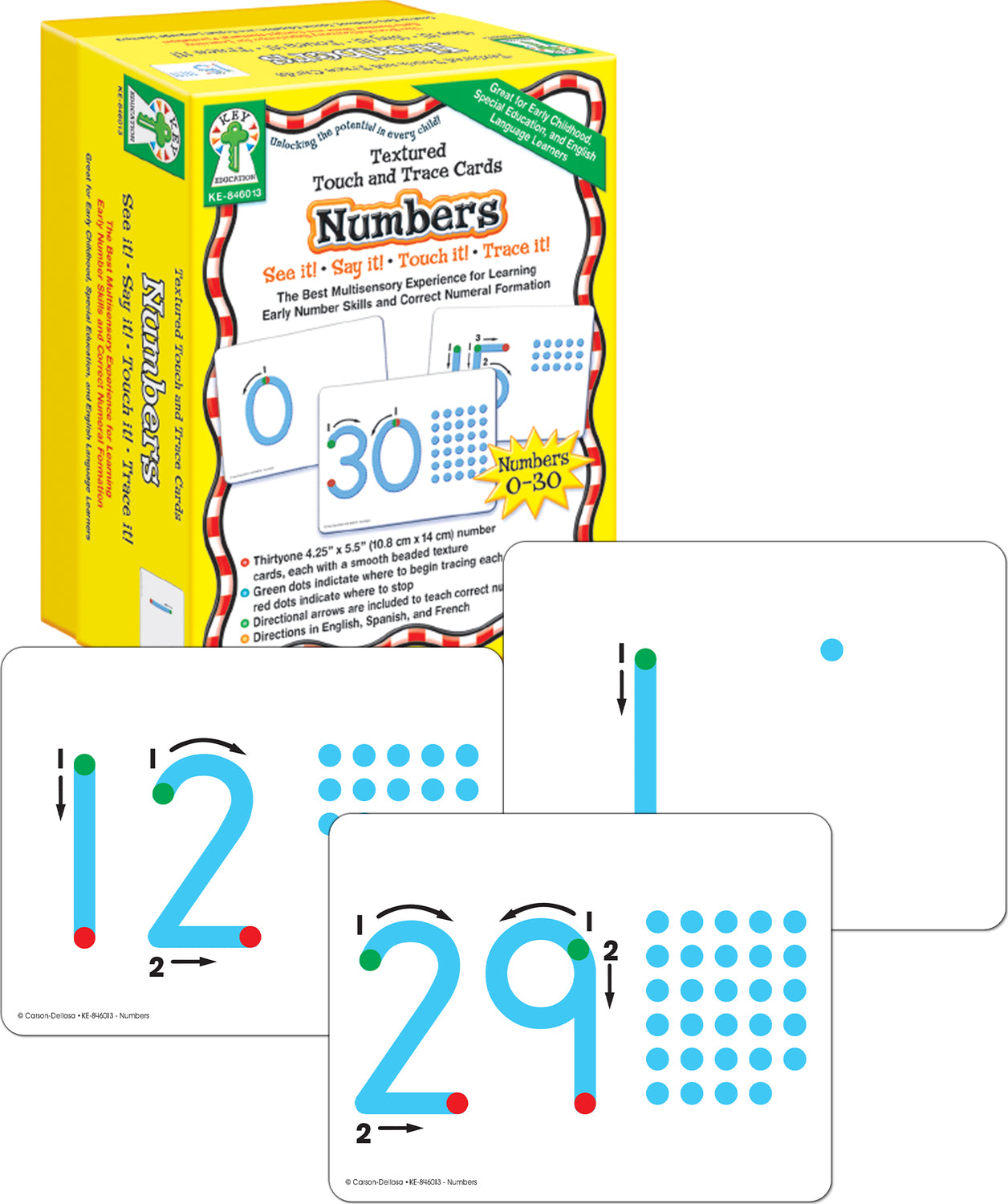 Textured Touch and Trace: Numbers: The Best Multisensory Experience for Learning Early Number Skills  and Correct Numeral Formation
