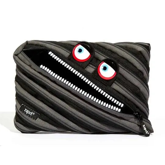 Black Wildlings Jumbo Pencil Case
