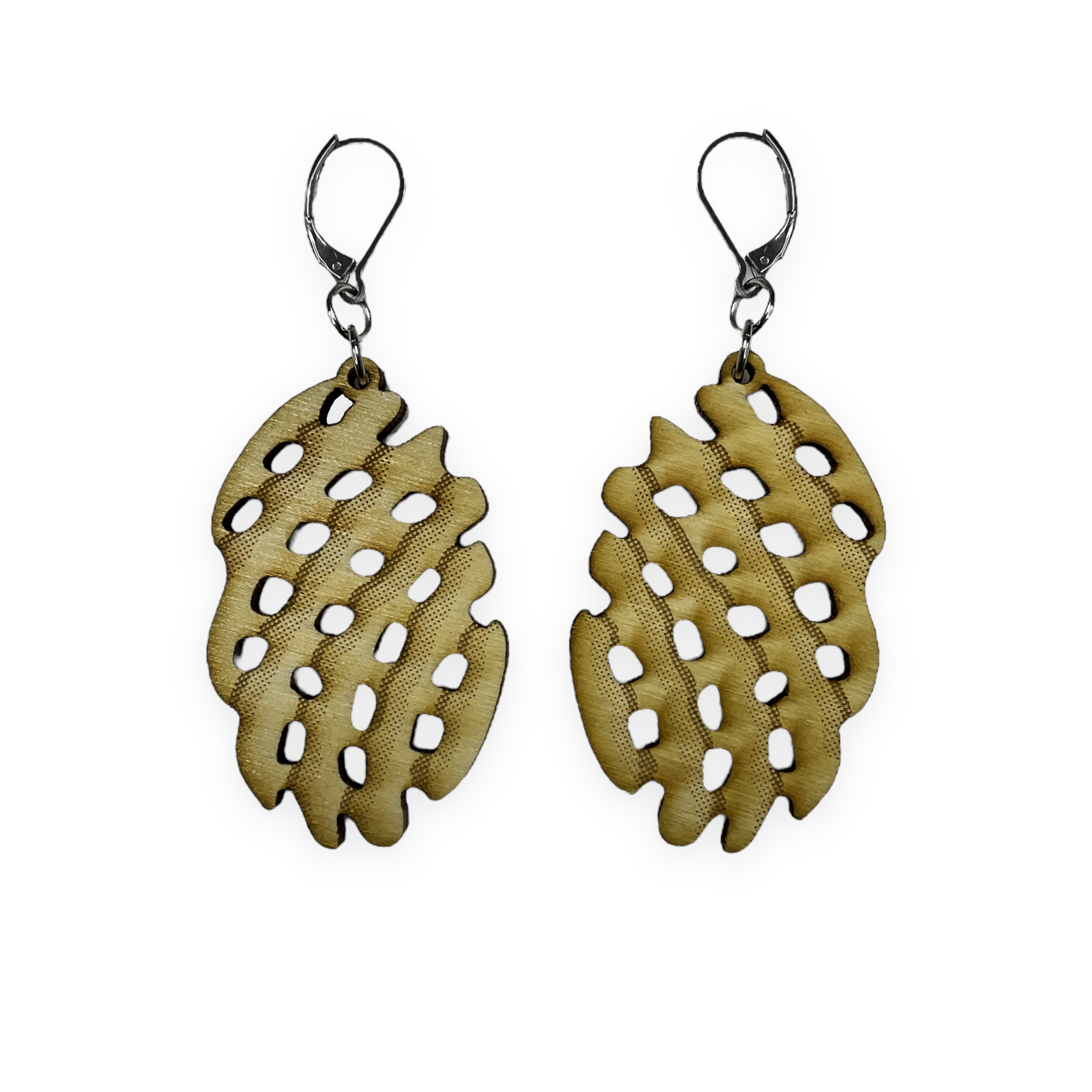 Eyes on the Fries - waffle fry earrings