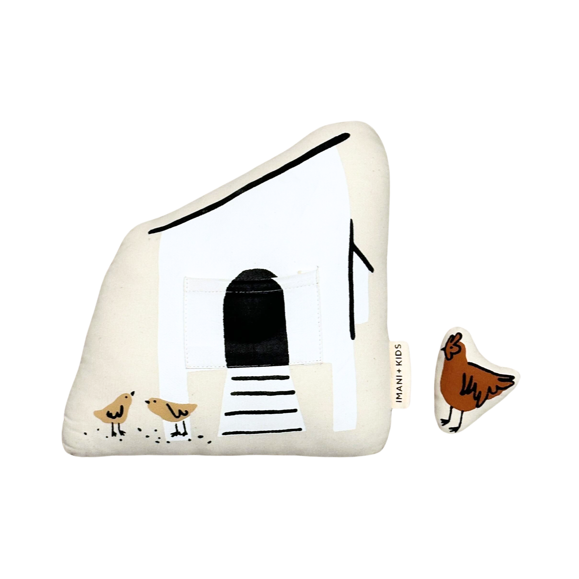 Interactive Chicken Coup Pillow - Canvas Material
