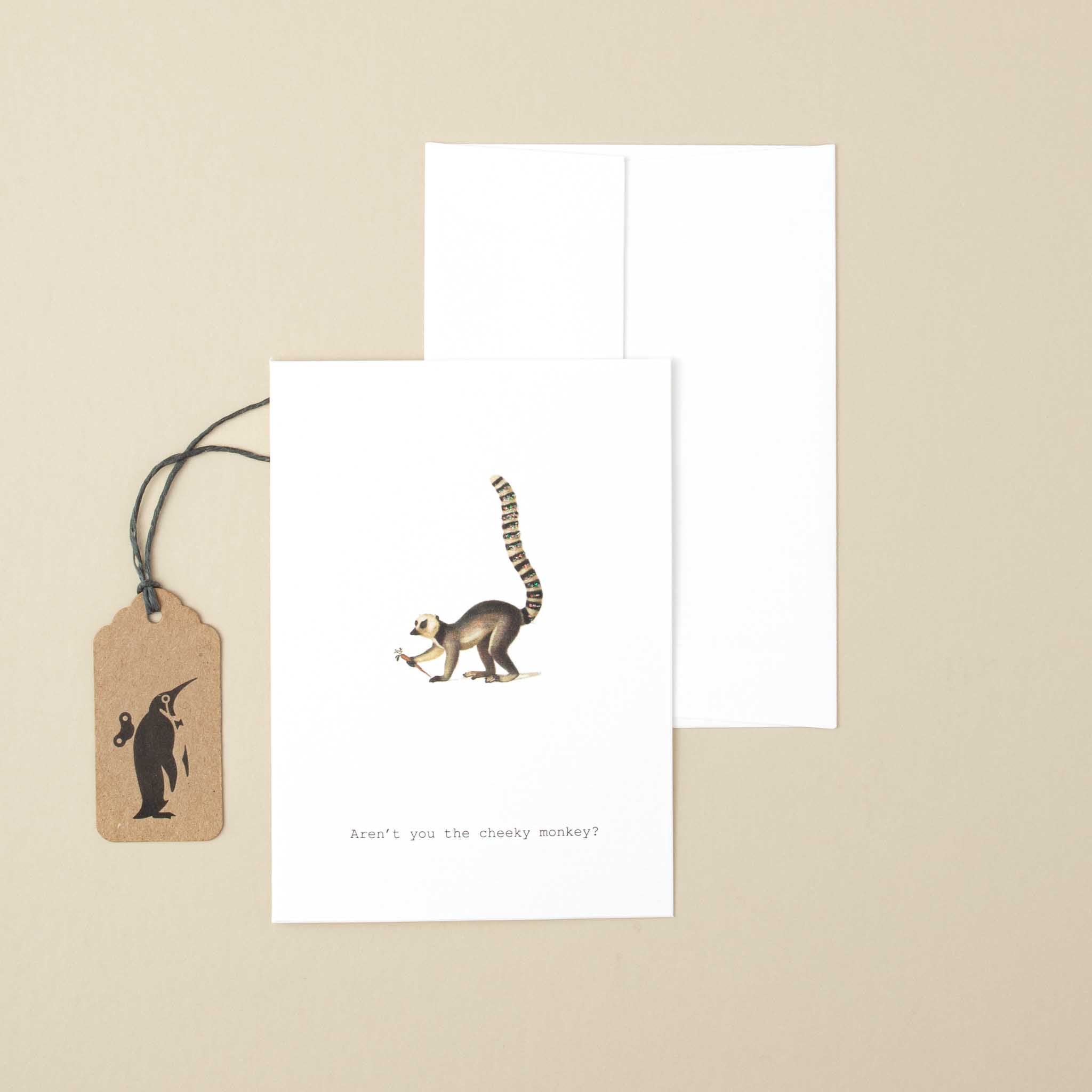 Cheeky Monkey Greeting Card