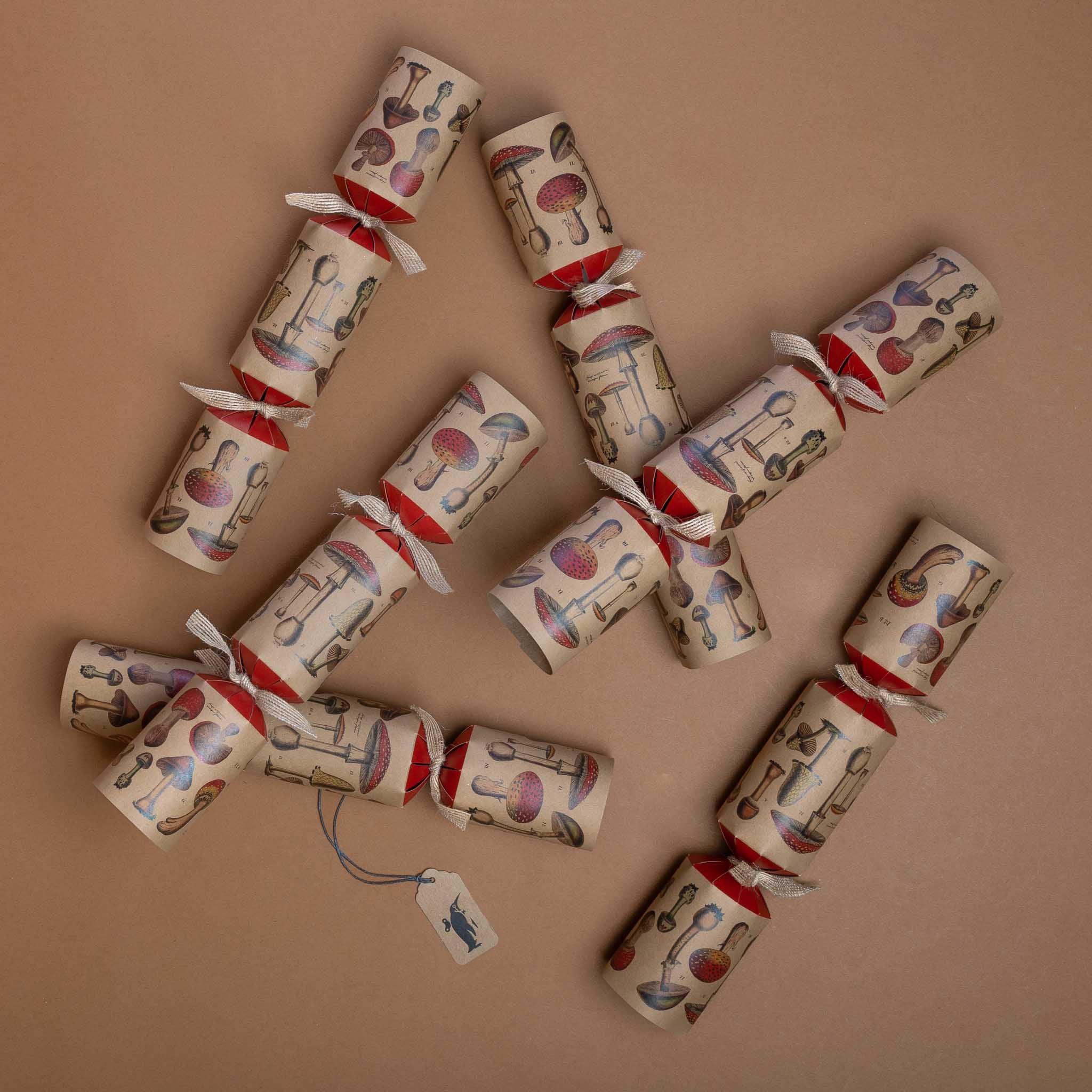 Eco-Friendly Christmas Crackers | Vintage Mushrooms