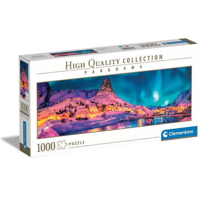 "Colorful Night Over Lofoten Islands" 1000 Piece Panorama Puzzle