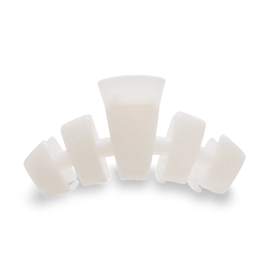 TELETIES Classic Coconut White Hair Clip