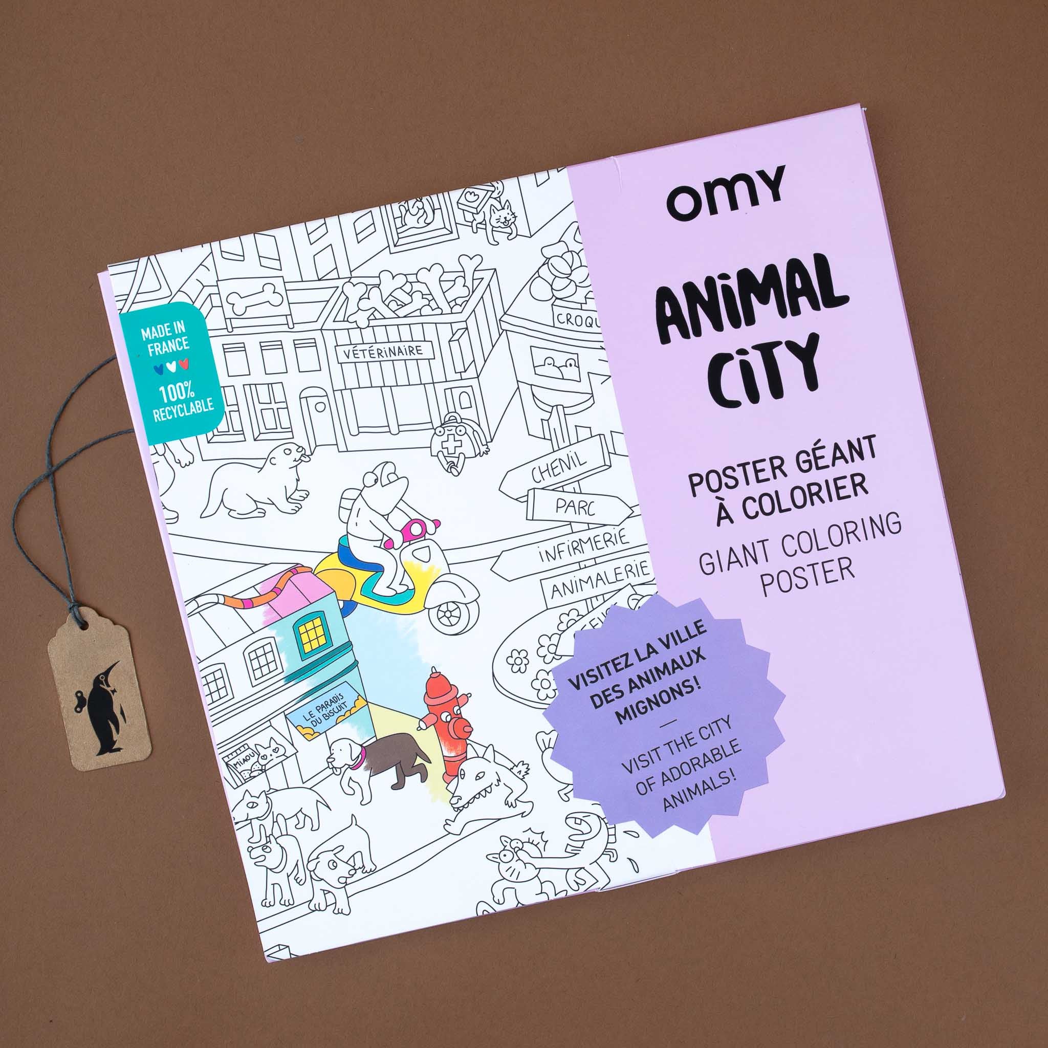 Giant Coloring Poster | Animal City