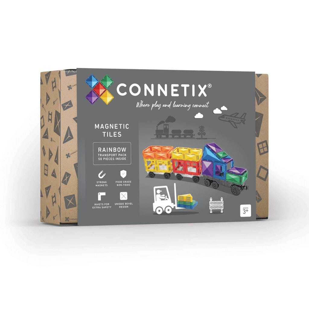 Connetix Rainbow Transport 50 piece Pack