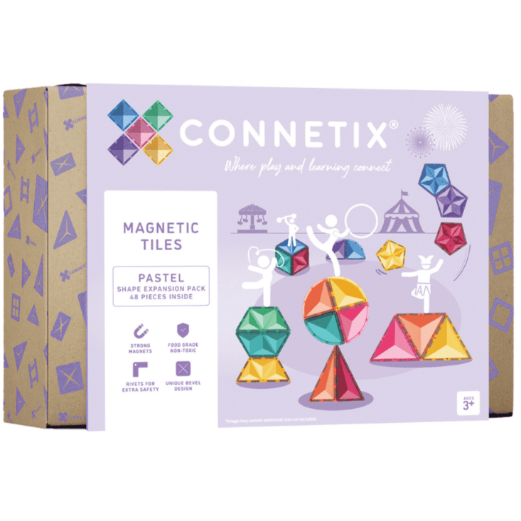Connetix: Pastel Shape Expansion Pack 48 Piece Set