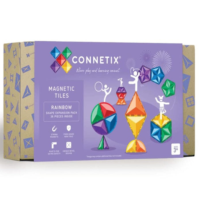 Connetix Rainbow Shape Expansion Pack 36 Piece Set